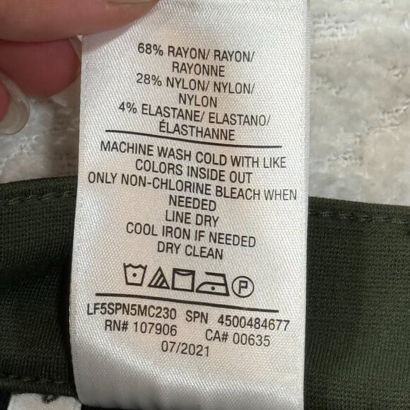 Hudson womens Noa Straight Leg Crop Pants Olive 28 - Picture 12 of 12